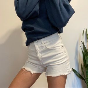 Madewell white shorts